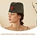 Kisangel Green Side Cap Soviet Hat Stewardess Wheat Airline Beret Hat Pilotka Russian Army Hat with Red Star for Christmas Carnival Cosplay Party Supplies