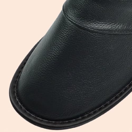 Men's Thermal Full Leather Slippers