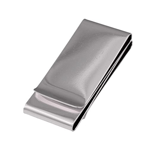 Epoint EQA09B03 Silver Stainless Steel Money Clip Wallet Fitted Design Double-Sided Money Clip Card Holder For Wedding2