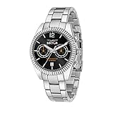 Materialien: Edelstahl Sector No Limits Herren Chronograph Quarz Uhr mit Edelstahl Armband R3253240003