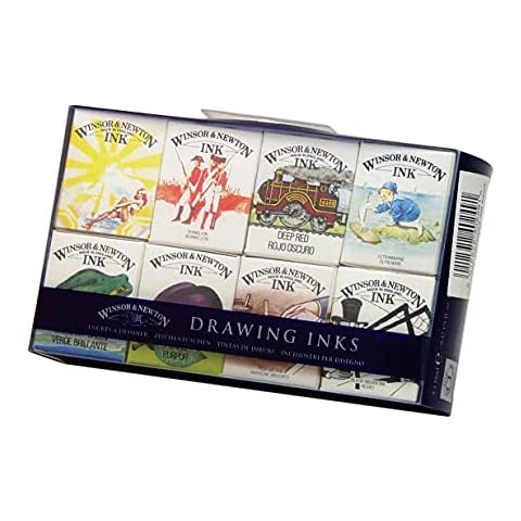 Winsor & Newton Tinta para Dibujo Drawing Ink- Set de 8 tintas Cover