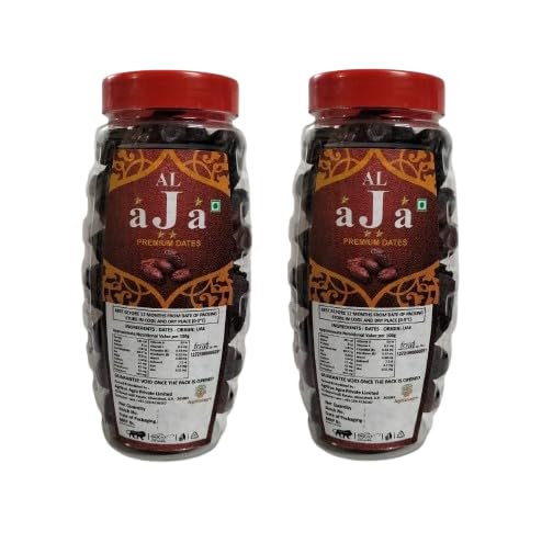 AL-aJa Premium Fresh Dates | 400g Each | Pack of 2 | Succulent and Naturally Sweet Dates | Ideal for Snacking | Baking | Cooking | Rich in Nutrients and Fiber (B0DG2WM4YN) Amazon Price History, Amazon Price Tracker