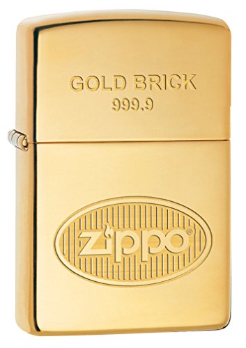 Encendedor Zippo Gold Brick 999.9 Bronce Pulido miniatura 1