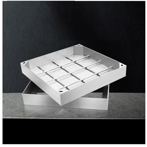 Couvercle de regard encastré en inox 304 pour une pelouse impeccable et discrète