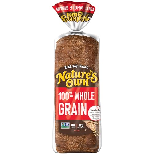 Nature's Own 100% Whole Grain, Non-GMO Whole Grain Sandwich Bread, 20 oz Loaf