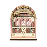 Pink Books Read This Year Counter, Lese Tracker Deko für Bücherregal, Buchzähler mit Flip Zahlen, Jahres Leseziel Anzeige für Buchliebhaber