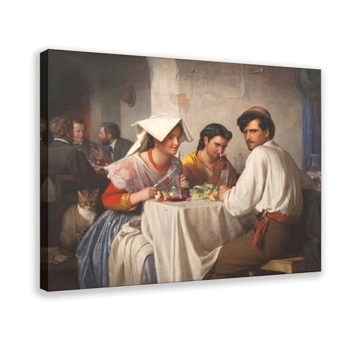 Toile Carl Bloch ostérie romaine, la solution déco murale pour bureau et petit espace