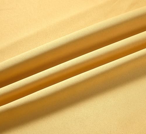 Image of LaVichitra Polyester Thermal Insulated 3 Layered Solid Blackout Opaque Solid Long Door Curtain (8 ft, Beige)