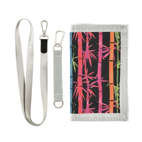 FOLIOSA Vivid Tree Kids Wallet for Boys Girls Youth, Compact Fabric 4.9×2.9 in