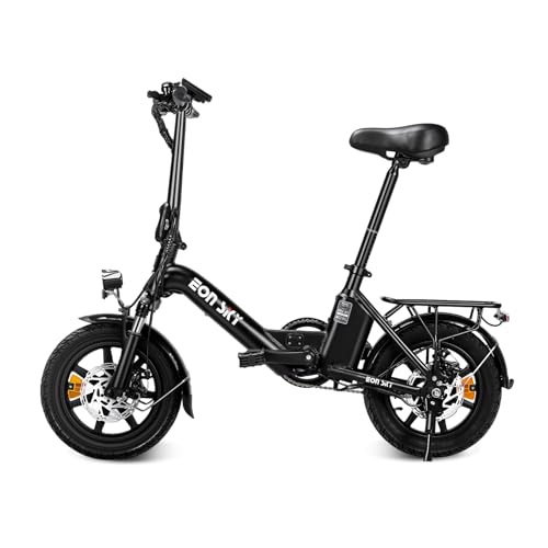 14 Inch Electric Folding Bike – 36V 10.4Ah Removable Battery, 350W Motor, 25km/h Max Speed, 35km Range, 3 Pedal Assist Modes, Front Suspension & Disc