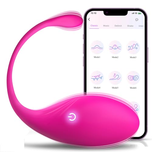 Lolitree Egg Vibrator Couples Sex Toys Wearable G Spot Vibrator with Phone Control 9 Vibrating Modes Adult Toy Waterproof Silent Anal Vibrators Bullet Toys
