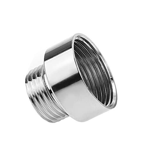 YPLonon 4pcs Shower Hose Connector 3/4'' Female to 1/2'' Male Thread Brass Valve Reducer BSP Shower Adapter with 12pcs Gaskets Water Pipe Fittings Chrome for Home Garden Toilet (Hexagon Head) - Image 4