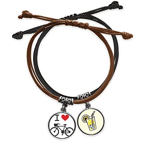 Bracelet corde main bicyclette rouge ajusté pour poignet sensible