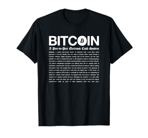 Bitcoin Peer-to-Peer Electronic Cash System (BTC Whitepaper) T-Shirt