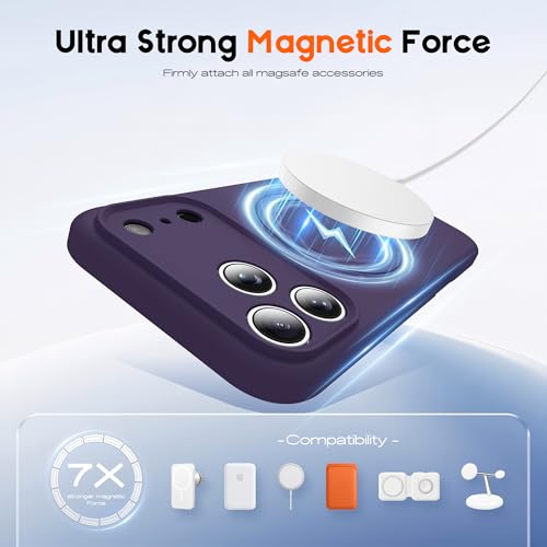 Coque iPhone 17 Pro antichoc compatible Mag-Safe silicone militaire avec support