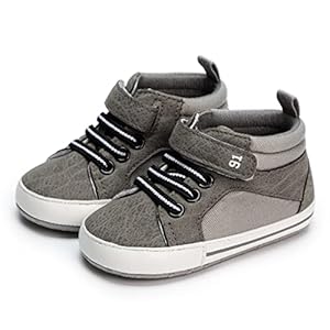 CENCIRILY Baby Boys Girls High Top Sneakers Soft Soles Anti Skid Infant Ankle Shoes Toddler Prewalker First Walking Crib Shoes