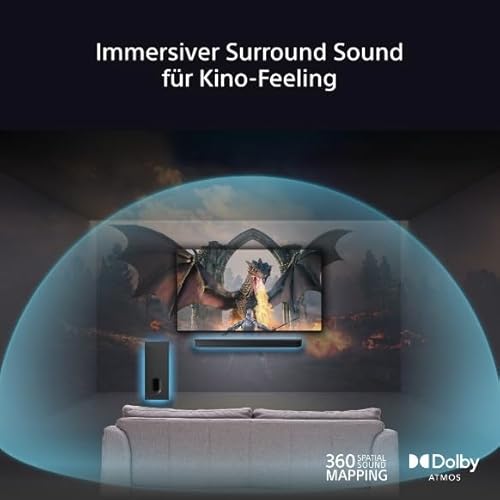 Sony BRAVIA Theatre Sub 7 kabelloser Subwoofer - 100 W tiefer Bass | einfache Installation und Steuerung | kompakt | 2-Wege-Stil | Design passend zu Soundbars und Lautsprechern