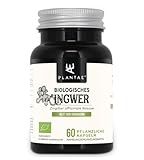 Ökologischer Ingwer * Plantae * 60 pflanzliche Kapseln * 1,5% in Gingerolen und Sogaolen * Verdauung + Immunsystem + Herz-Kreislauf-Gesundheit + Schwindel