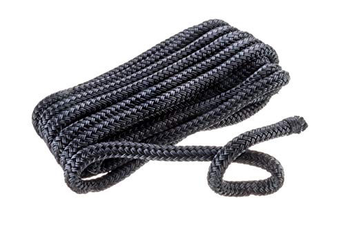 Seachoice Double-Braid Nylon Fender Line, 3/8 In. X 6 Ft., Black