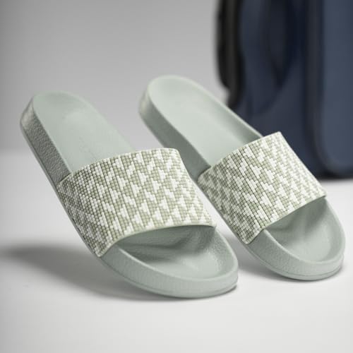 Image of Red Tape Womens Sliders in Slate Blue | Casual Pool Sliders | SLATE BLUE | 3 UK