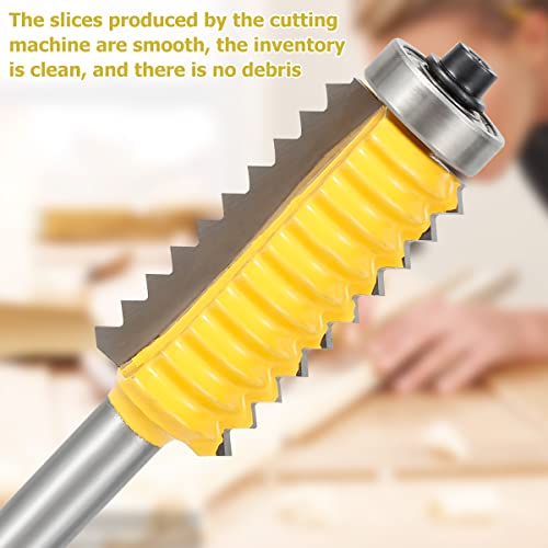 Fresa para juntas de dedo com haste de 8 mm, cortador reversível de junção de dedo, cortador de carb