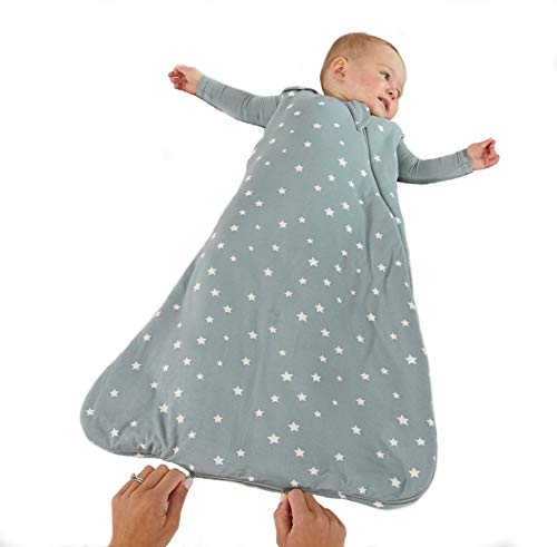 Günamüna Unisex Baby, Toddler Wearable Blanket, Sleeping Bag Bamboo Rayon, Sleep Sack With Diaper Zipper, 1.0 Tog, Shine, 18-24 Months #TOP1