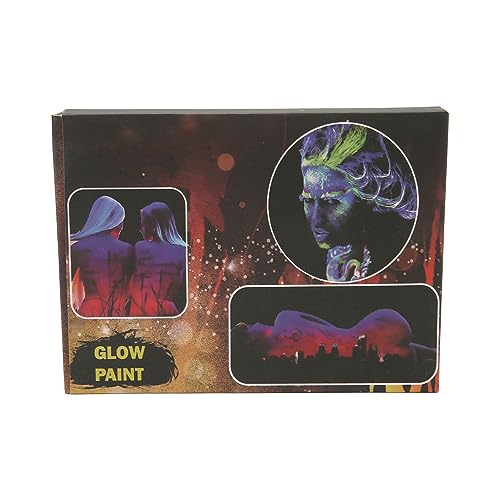 Kit de Pintura Facial, Maquiagem, Pintura Facial, Saturação Fluorescente, Brilho, Secagem Fácil para