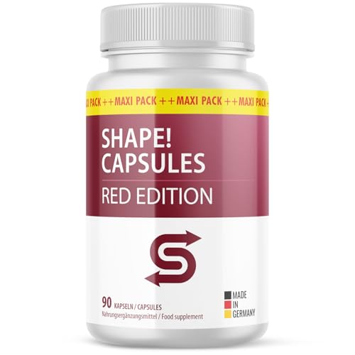 Shape Capsules - Red Edition Kapseln | Für deine tägliche Routine | Mit Apfelessig Guarana & Pflanzenstoffen | 90 Kapseln