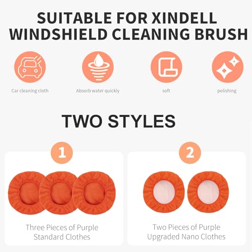 Tampons de nettoyage pare-brise microfibre XINDELL pour auto et maison