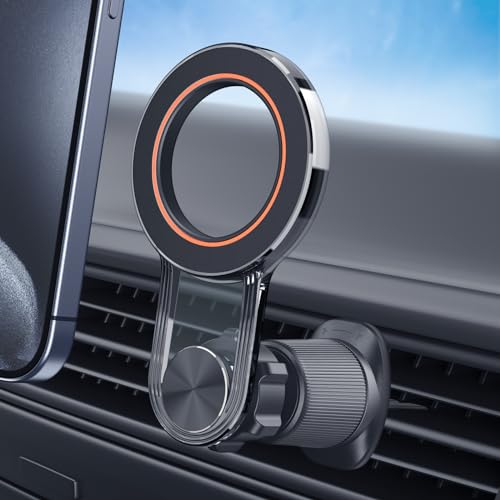 smofish Mag-Safe Magnetische telefoonhouder voor in de auto, 360 graden draaibaar, voor de ventilatie, voor iPhone 15/14/13/12 Series