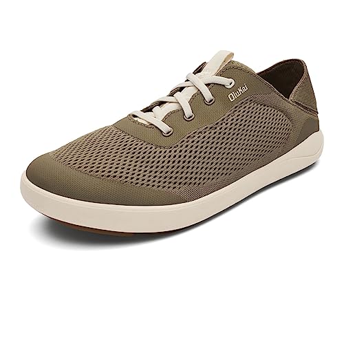 Image of OluKai Moku Pae Slip-On Men's Boat Shoes, Breathable Mesh Deck Shoes, Lightweight Water-Friendly Beach Sneakers for All-Day Comfort
