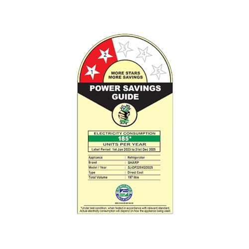 Image of SHARP 197 L Direct Cool Single Door 2 Star Refrigerator | Glass Shelves| 2.25L Bottle Space | Japan 7 Shield Protection | 60 Mins Fast Ice (Floral Fall Blue, SJ-DF225N2-PBF)