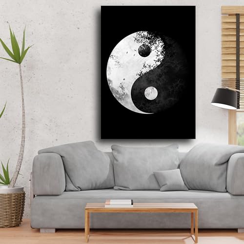 Tableau Yin Yang sans cadre pour harmoniser une decoration interieure