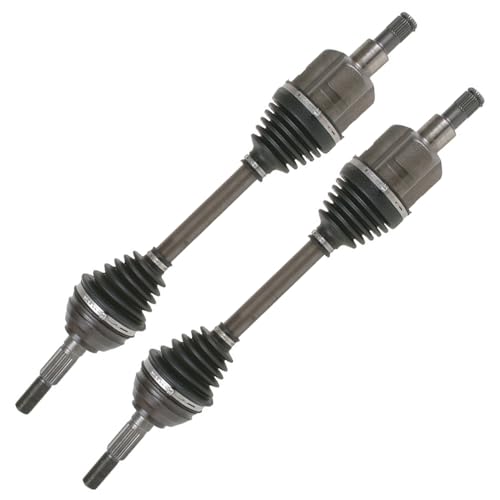 Image of Detroit Axle - 2pc 4WD Front CV Axles for Chevrolet Trailblazer GMC Envoy XL XUV Buick Rainier Isuzu Ascender Saab 9-7x Bravada, CV Axle Shafts Assembly Replacement