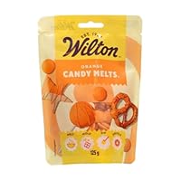 Wilton Candy Melts Orange: Schmelzende Glasur mit Süßem, Cremigem Geschmack zum Gießen, Dippen und Dekorieren - für Cake Pops, Keksen, Pralinen und Kuchen - 125 g