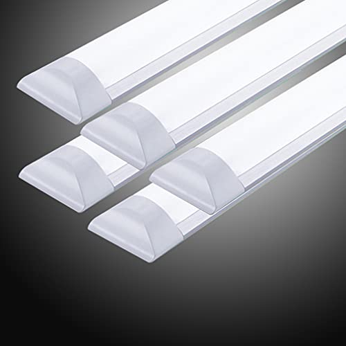 LED蛍光灯 ベースランプ 天井照明 直管 器具一体型 昼光色(6000K) 120cm 40w 台所用ランプ 工事用ランプ (昼光色 5本)