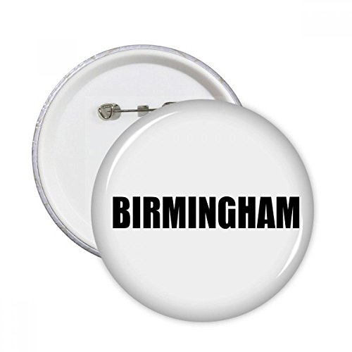 Badge Birmingham Grande-Bretagne rond - Pins bouton multicolore vêtement décoration
