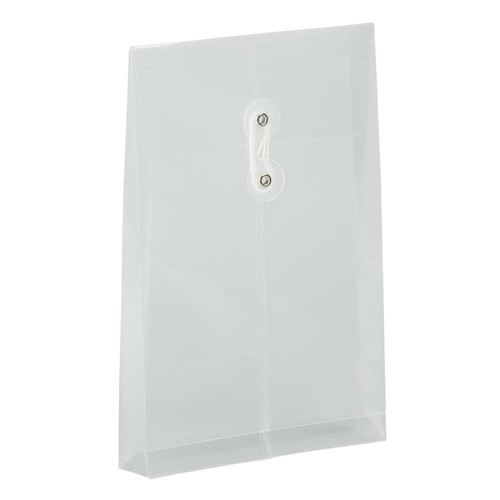Plastic Envelope Folders YESSART 9x7 Clear Plastic Envelopes Hook Loop Closure Photo Envelopes For Storage