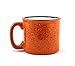 Marble Creek Ceramic Campfire Mug, 15oz - Set of 4 (Burnt Orange)
