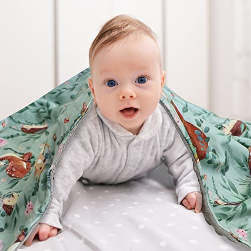 Baby Blankets For Boys Girls Minky Blanket With Dotted Backing Super Soft Throw Blanket 30 X 40 Inches Woodland Animals #TOP4