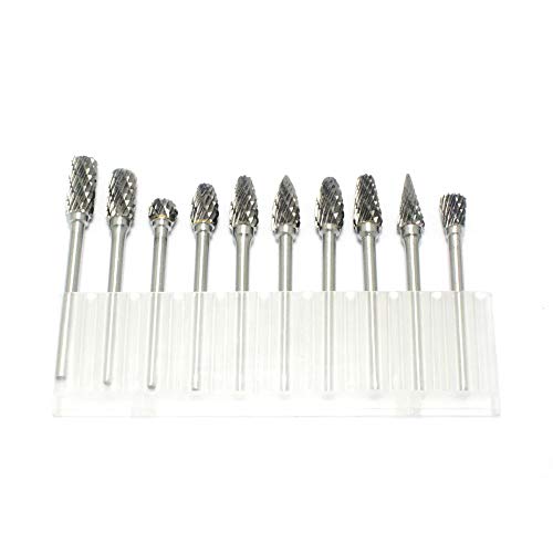 Set de 10 fresas rotativas de carburo sólido miniatura 3