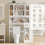 Over The Toilet Storage Cabinet, 68.1" Tall Bathroom Organizer - Image 5