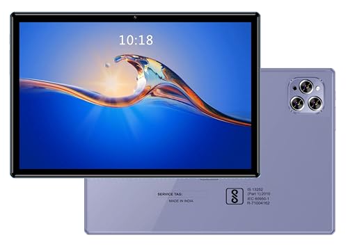 Image of DOMO Slate SL39 OS9 3C 10.1-inch LCD Display, 4G Calling Tablet PC with Glass Touch Screen, Volte, Dual SIM Slots, 4GB RAM, 32G Storage, 1TB Expandable, Octa Core CPU, GPS, Bluetooh (Purple)