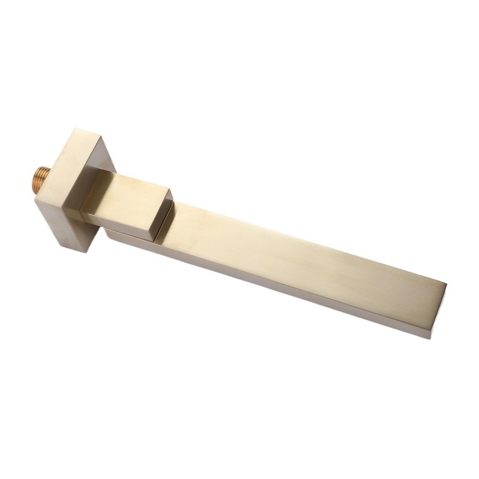 Wtaxbh Color3 Outside Tap Brass Mixer Faucet Wall-Mounted Brushed Gold Round Square 180 Degree Rotary Folding Spout Bathroom Sink Concealed(Color3)