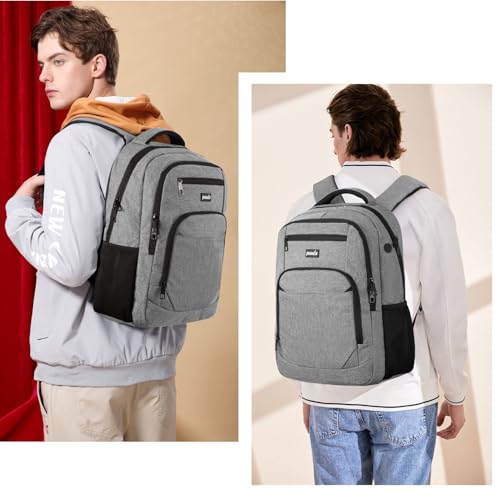 Image of Paude Backpack School,17.3 Inch Travel Laptop Backpack,Bookbag for Teen Boys College Backpack with USB Charging Port,Waterproof