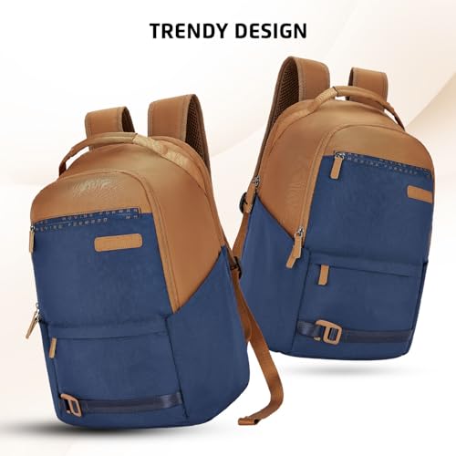 Image of Safari Dart 1 24L College backpack, 2 compartments, 17 inch laptop compatible, Smart trolley sleeve, Front pocket, college backpack bags for women and men, travel bag, Ideal for Students, Color - Blue