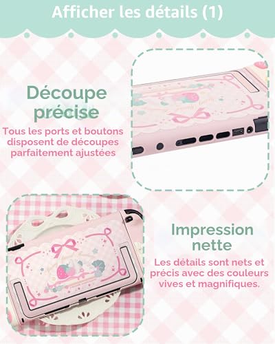 Coque silicone Switch 2 GeekShare détachable pour éviter les rayures et chutes de console