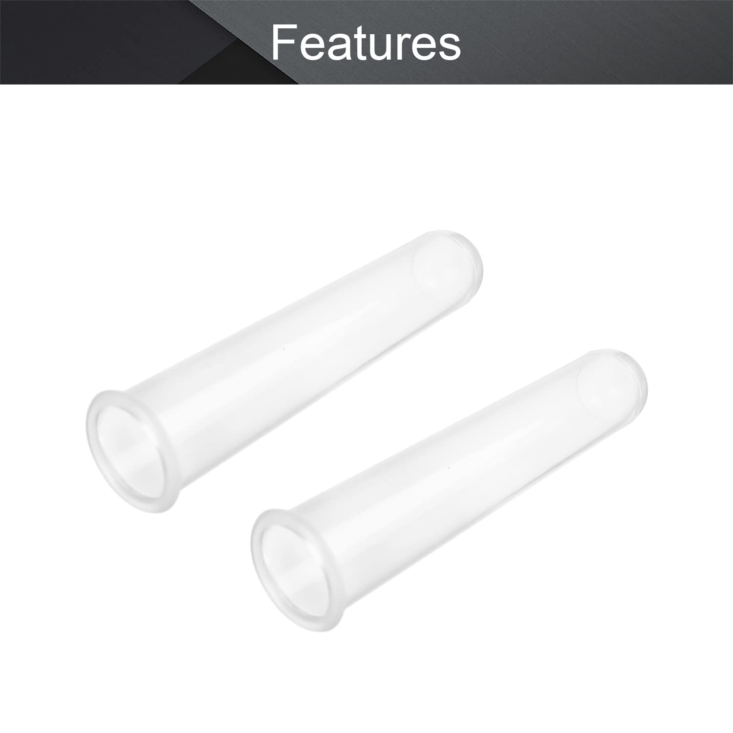 Othmro 100 Tubos De Ensayo De Plastico Transparente Con Tapa | Envío gratis