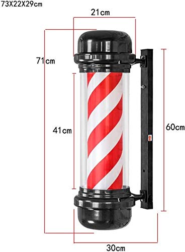 Amazon.co.jp: サインポール 理髪店ポール 導いたバーバーズポール71cm