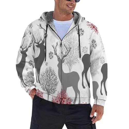 Veste polaire homme pour extérieur et loisirs manteau d'hiver chaud à fermeture
